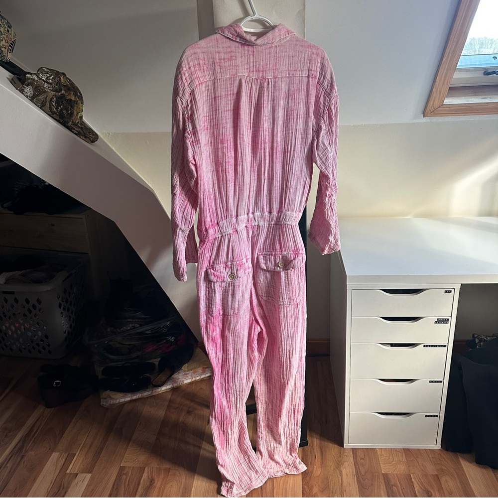 Free People Vibrant Pink Jumpsuit - Picture 3 of 5